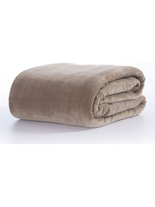 Κουβέρτα Fleece Υπέρδιπλη Cosy Beige 220x240 - Nef-Nef Homeware