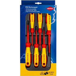 Set Κατσαβίδια 1000V (Sl/2.5mm, Sl/4mm, Sls/Ph1, Sls/Ph2, Sls/Pz1, Sls/Pz2) (6 Τεμ)