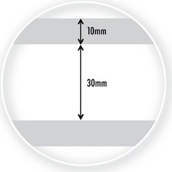 Μεμβράνη διακοσμητική White Stripes W004 1525mm x 30m ORACAL