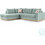 Pakoworld Boston Γωνιακός Καναπές Δεξιά Γωνία Μπλε 280x225x90cm 168-000026