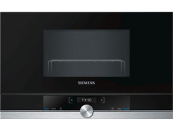 Siemens BE634LGS1 Εντοιχιζόμενος Φούρνος Μικροκυμάτων με Grill 21lt Μαύρος