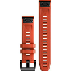 Garmin QuickFit 22mm Λουράκι Σιλικόνης Flame Red (Fenix 5 / 6 / 7)