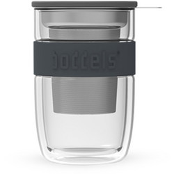 Κούπα Γυάλινη Boddels Seev 380ml Anthracite grey