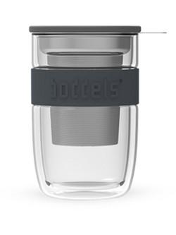 Κούπα Γυάλινη Boddels Seev 380ml Anthracite grey