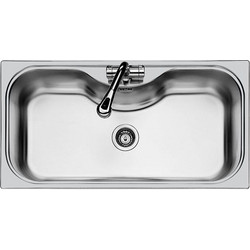 Foster Tornado Uragano Ένθετος Νεροχύτης Inox Σατινέ 97x50cm