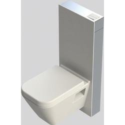 Glassbox T03-C113B Επίτοιχο Καζανάκι σε Γυάλινο Πλαίσιο για Κρεμαστή Λεκάνη Λευκό Κρύσταλλο