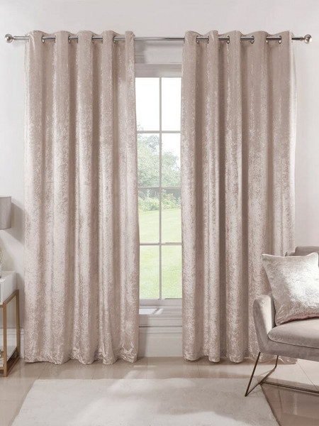 Γαρύφαλλο Κουρτίνα με Τρουκς 290x280 Luxury Velour Μόκα