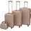 vidaXL 91193 Σετ Βαλίτσες 4τμχ Μπρονζέ