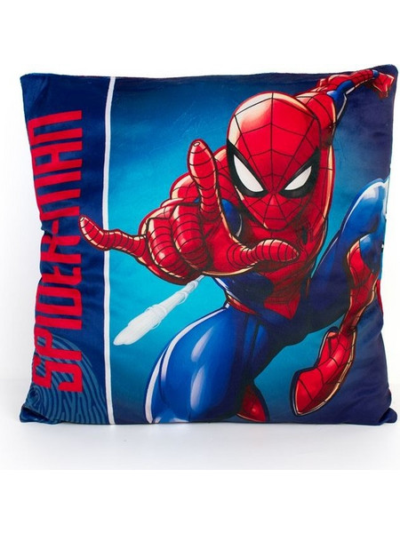 Βελούδινο Μαξιλάρι Marvel Spider-Man 07 38X38 Blue 100% Velboa