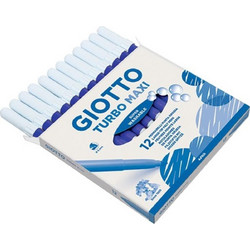 Giotto Turbo Maxi Μαρκαδόροι Ζωγραφικής Σετ Μπλε 12τμχ