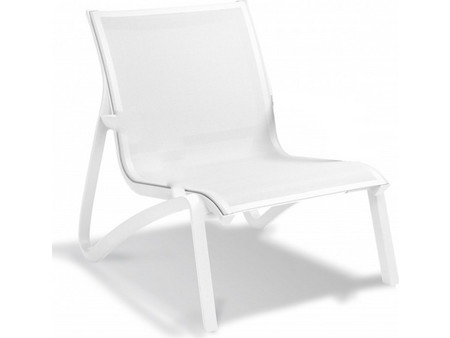 Sunset lounge καρέκλα ΛΕΥΚΗ 74x83x89