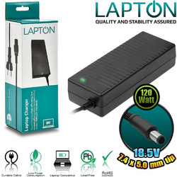 Lapton Φορτιστής Laptop 120W 18.5V 6.5A για HP με Ενσωματωμένο Καλώδιο Τροφοδοσίας CH-AC21