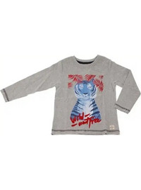 Sam Γκρι Μακρυμάνικη Μπλούζα για Αγόρι 218.607-Grey