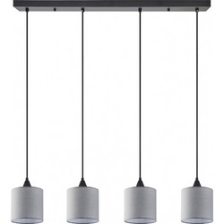 Home Lighting SE21-BL-B10-4BL-SH2 ADEPT PENDAT Grey Shade Pendant+ 77-9022