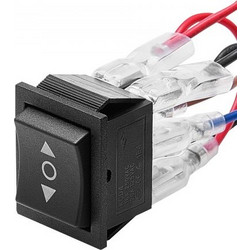VEVOR Rocker Switch, 6 Pin Momentary DPDT Rocker Switch, 3-Position (ON)Off-(ON) Polarity Reversing Switch AC 250V/16A 125V/ 20A for Auto Boat Auto Boat Οικιακές Συσκευές