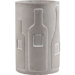 Σαμπανιέρα Big Bottles LBTRD0016239 13,5x21cm White-Grey Raeder Τσιμέντο