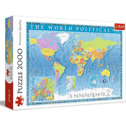 Puzzle Trefl Παγκόσμιος Χάρτης 2000 Κομμάτια