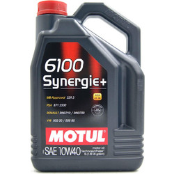 Motul 6100 Synergie Plus Συνθετικό Λάδι Αυτοκινήτου 10W-40 5lt