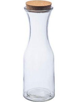 254106 ΚΑΡΑΦΑ ΓΥΑΛΙΝΗ 1000ML ΜΕ ΠΩΜΑ ΑΠΟ ΦΕΛΛΟ 9,5X28,2ΕΚ