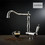 Bugnatese Oxford 7596-100 Μπαταρία Κουζίνας Πάγκου Διπλής Παροχής Σπαστή Ανάμεικτη Inox