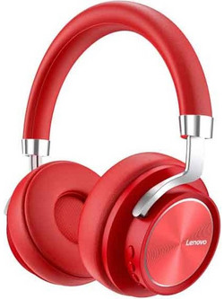 Lenovo HD-800 Ασύρματα Bluetooth Ακουστικά Over Ear Κόκκινα