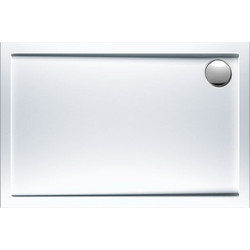 Ντουζιέρα Ακρυλική Παραλληλόγραμμη 120x80 extra-flat Φ90 Sirene White