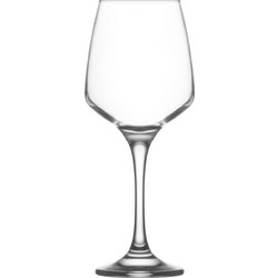 LAV Σετ Ποτήρια Κρασιού Γυάλινα Κολωνάτα Lal 400ml 6τμχ LVLAL59240F