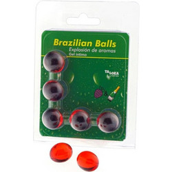 TALOKA Strawberry & Champagne Brazilian Balls 5τμχ