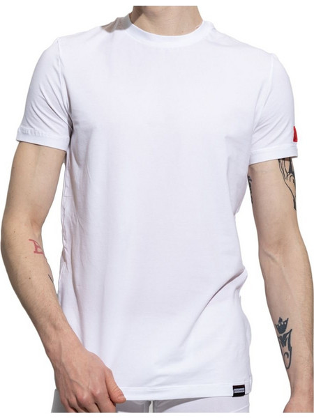 DSQUARED2 Ανδρικό T-Shirt BE ICON Arm Logo Λευκό...