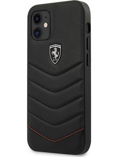 Ferrari Off Track Quilted iPhone 12 mini Θήκη Black (FEHQUHCP12SBK)
