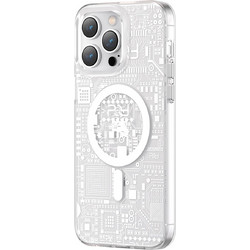 Kingxbar Geek MagSafe Back Cover Silver (iPhone 14 Plus)