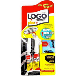Κόλλα Logo Στιγμής Plus 2gr+2gr Δώρο 01PL22