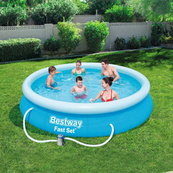 Bestway Fast Set 57274 Φουσκωτή Πισίνα Πλαστική με Αντλία Φίλτρου Φ366x76cm