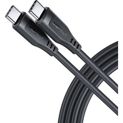 Acefast cable USB Type C - USB Type C 1.2m, 60W (20V / 3A) black (C3-03 black)