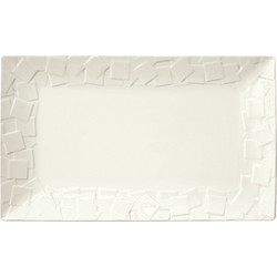 Πιατέλα πορσελάνης ορθογώνια 24x13xΥ1 9cm Σειρά Mozaik InSitu - Σετ 6 c439051