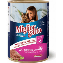 Morando Miglior Gatto Adult Wellness System Pate with Lamb & Liver 400gr