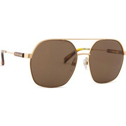 Marc Jacobs MARC575/S 01Q/70 Γυναικεία Γυαλιά Ηλίου Oversized Μεταλλικά Χρυσά με Καφέ Polarized Φακό