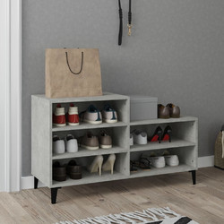 vidaXL Παπουτσοθήκη Ξύλινη Γκρι Μ102xΠ36xΥ60cm 819736