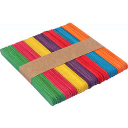 Foska - Γλωσσοπίεστρα Χρωματιστά 114x10x2mm 50 Τεμ GY2010