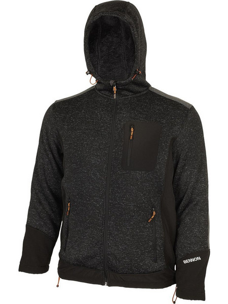 Ζακέτα Ψύχους με γούνα Bennon Nortos grey/black