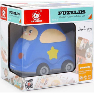 Παιδικό Puzzle Topbright Ξύλινο Police Car 24 Κομμάτια