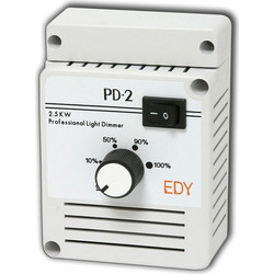 Ρυθμιστής φωτισμού- DIMMER PD-2 λευκό 230V 2,5KW επαγωγικών/ωμικών φορτίων με SOFT START - 200.1013