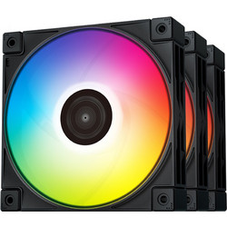 Deepcool FC120 Case Fan 120mm RGB με Σύνδεση 4-Pin PWM 3τμχ Black