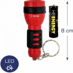 Heitech Mini 04003556 Φακός Μπρελόκ Μπαταρίας Led