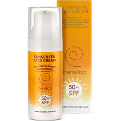 Benelica Sunscreen Αντηλιακή Κρέμα Προσώπου Αντιγηραντική με Χρώμα SPF50 50ml