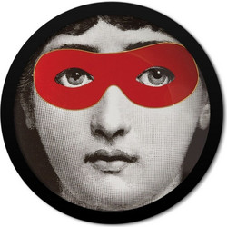 Girl with red mask - Κορνίζες με εκτύπωση - Walls