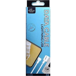 CC202 Angle 90° USB-A to Lightning Cable 1m White