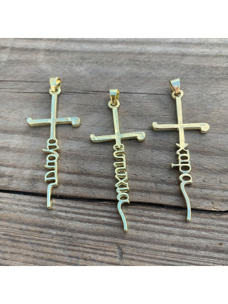 Χρυσός Σταυρός - Χαρά 25τμχ (5x2cm) | Μ134, rin-m134