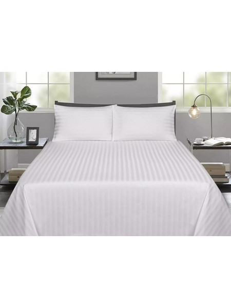 Σετ Πάπλωμα Βαμβακοσατέν King Size (Π: 260cm x Μ: 240cm) - 2020249612 Μονόχρωμο Λευκό