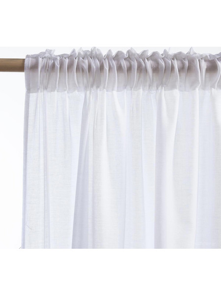 Nef-Nef Κουρτίνα με Τρέσα 140x270 Antel White